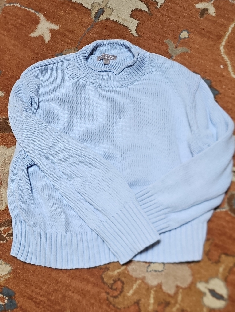 J. Crew Light Blue Mockneck Sweater